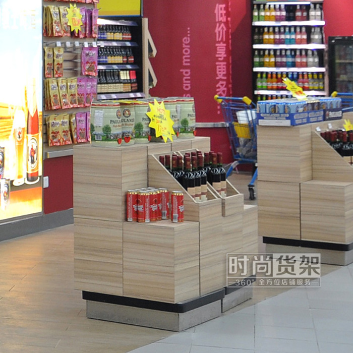 超市貨架_酒水促銷(xiāo)展示臺(tái)